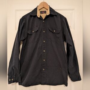 Wrangler Black and Tan Button-Up Shirt Men's Size Small